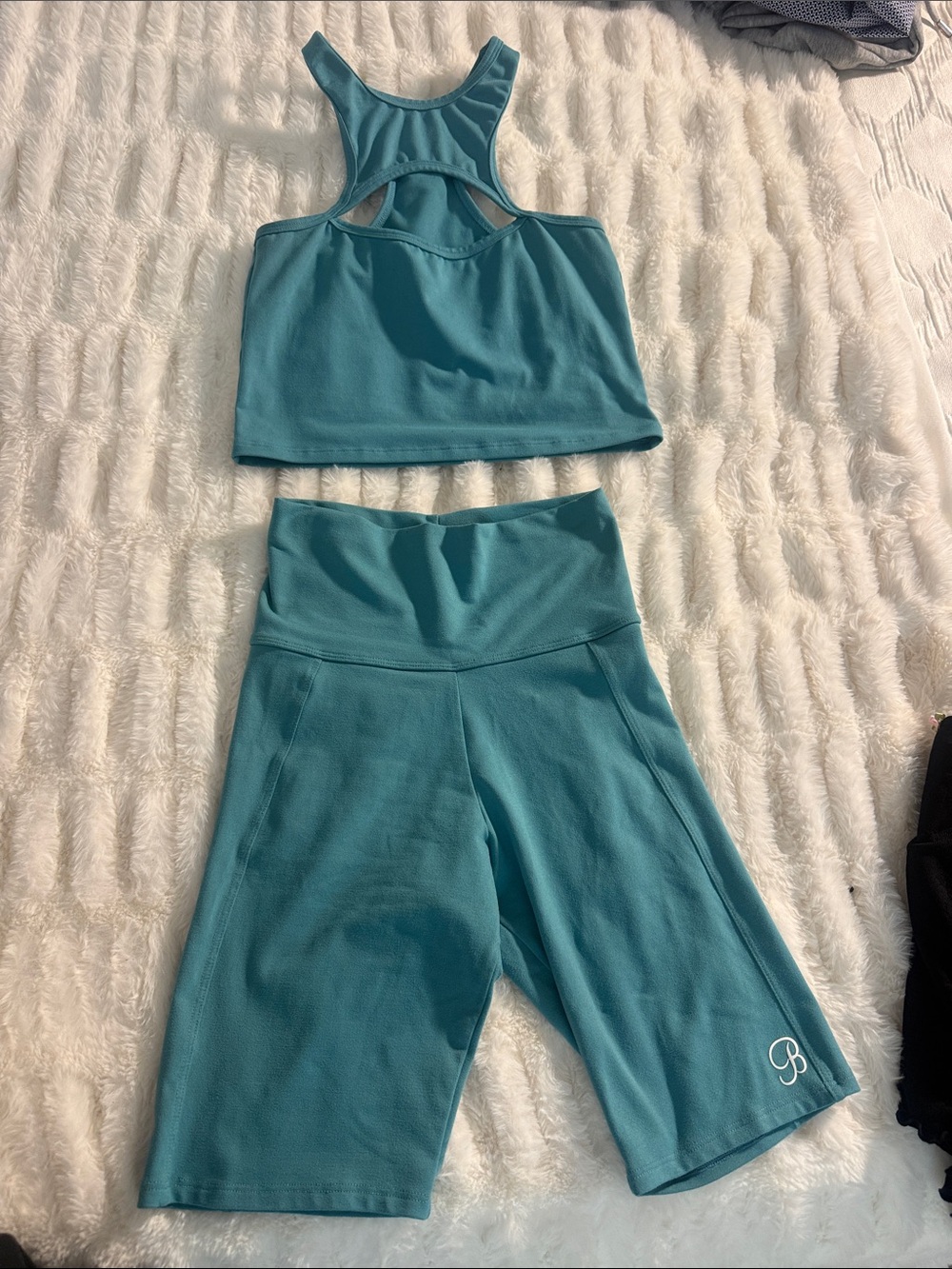 Bombshell Active Crop Tank & Biker Shorts Set